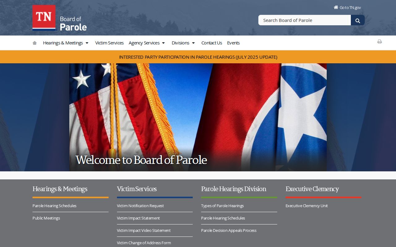 Tennessee Board of Parole information related to Morgan County arrest records